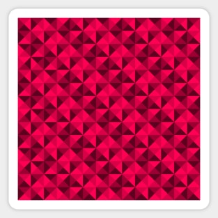 Geometric Triangle Pattern (Pink Shades) Sticker